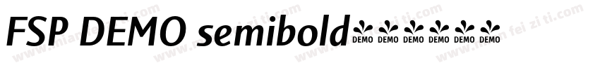 FSP DEMO semibold字体转换